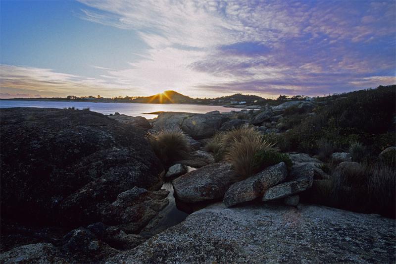 LS73mw.jpg - Sunrise over Bicheno